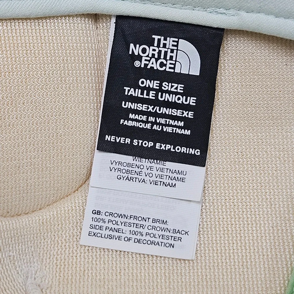 The North Face Trucker Hat Unisex OS Mint Green White Patch Snapback Mesh Cap